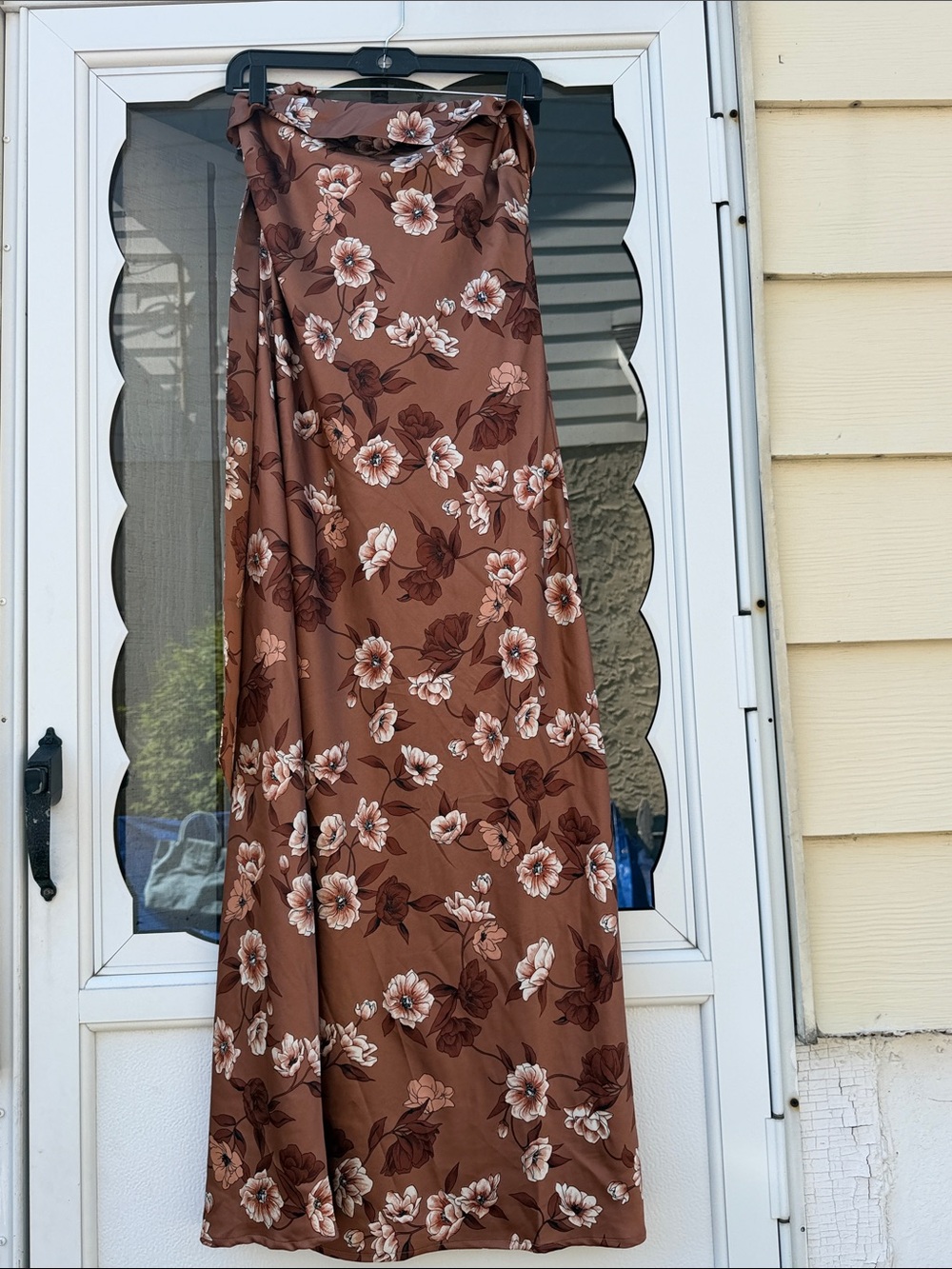 Brown Floral Maxi Dress - Women